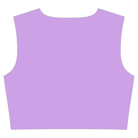 Luscious Lavender Hex #cca3e7 Trumpet Sleeve Cropped Top from ArtsNow.com Back