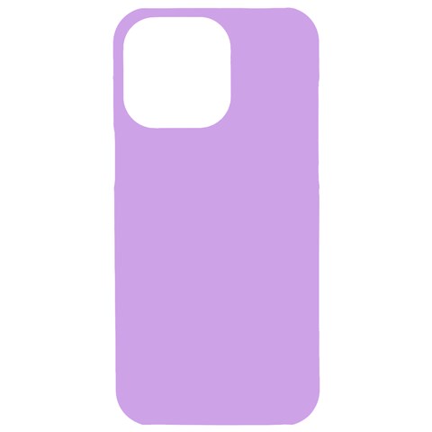 Luscious Lavender Hex #cca3e7 iPhone 15 Pro Max Black UV Print PC Hardshell Case from ArtsNow.com Front