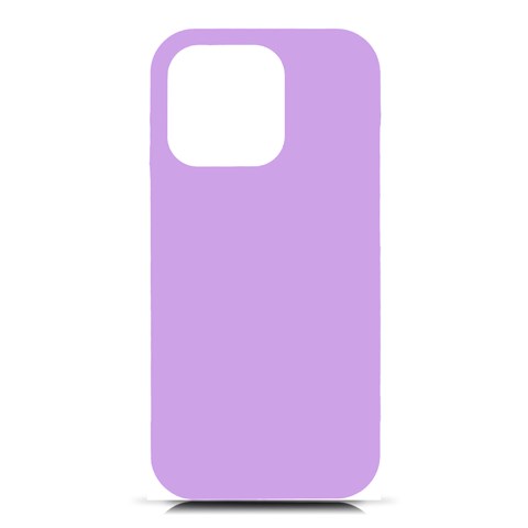 Luscious Lavender Hex #cca3e7 iPhone 16 Pro Black UV Print PC Hardshell Case from ArtsNow.com Front