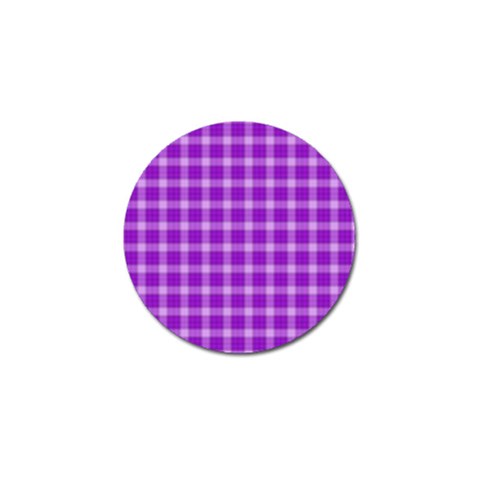 Purple Plaid Tartan 3 Golf Ball Marker from ArtsNow.com Front