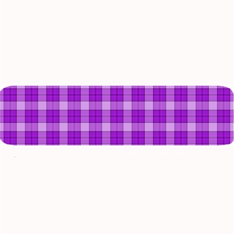 Purple Plaid Tartan 3 Large Bar Mat from ArtsNow.com 32 x8.5  Bar Mat