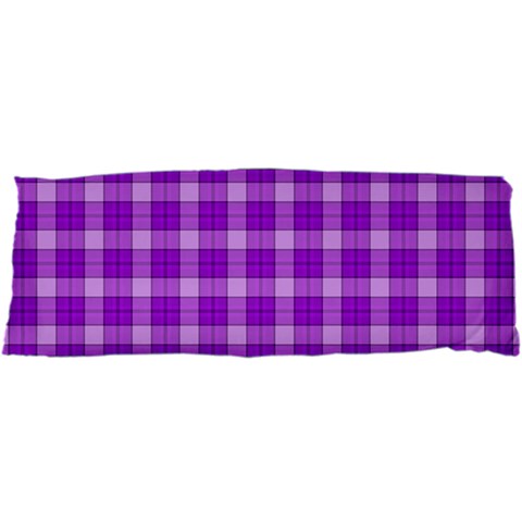 Purple Plaid Tartan 3 25 x67  Body Pillow Case Dakimakura (Two Sides) from ArtsNow.com Front