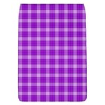 Purple Plaid Tartan 3 Removable Flap Cover (L)