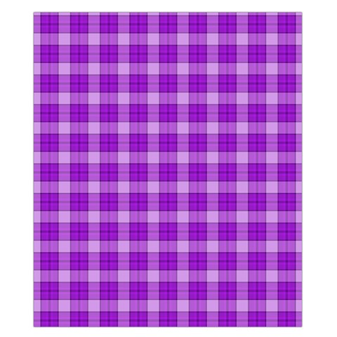 Purple Plaid Tartan 3 Duvet Cover Double Side (California King Size) from ArtsNow.com Back