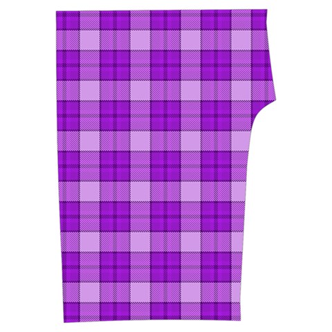 Purple Plaid Tartan 3 Sleeveless Cozy Lounge Set  from ArtsNow.com Front Bottom Right