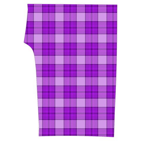 Purple Plaid Tartan 3 Sleeveless Cozy Lounge Set  from ArtsNow.com Front Bottom Left