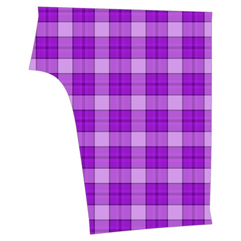 Purple Plaid Tartan 3 Sleeveless Cozy Lounge Set  from ArtsNow.com Back Bottom Right