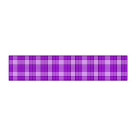 Purple Plaid Tartan 3 Pleated Skirt from ArtsNow.com Waist Band