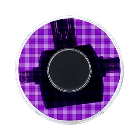 Purple Plaid Tartan 3 On Front