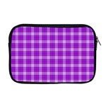 Purple Plaid Tartan 3 Apple MacBook Pro 17  Zipper Case