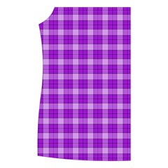 Purple Plaid Tartan 3 Women s Button Up Vest from ArtsNow.com Front Right