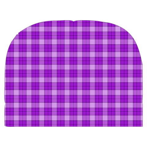 Purple Plaid Tartan 3 Make Up Case (Medium) from ArtsNow.com Front