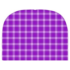 Purple Plaid Tartan 3 Make Up Case (Medium) from ArtsNow.com Front