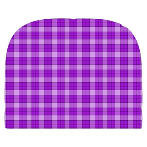 Purple Plaid Tartan 3 Make Up Case (Large) from ArtsNow.com Back