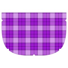 Purple Plaid Tartan 3 Make Up Case (Large) from ArtsNow.com Side Right