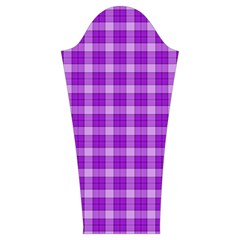 Purple Plaid Tartan 3 Women s Cut Out Long Sleeve T Sleeve Left