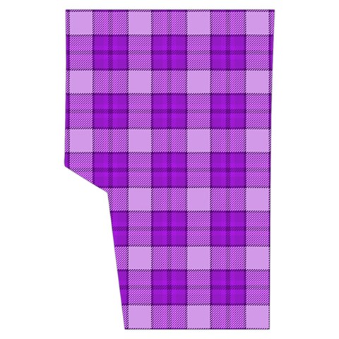 Purple Plaid Tartan 3 Men s Side Zip Front Pouch Ski And Snowboard Bib Pants	 from ArtsNow.com Back Right Center