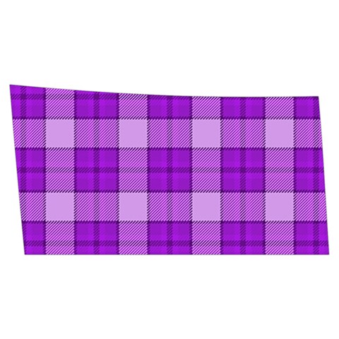 Purple Plaid Tartan 3 Men s Side Zip Front Pouch Ski And Snowboard Bib Pants	 from ArtsNow.com Front Right