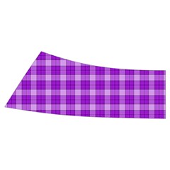 Purple Plaid Tartan 3 Men s Side Zip Front Pouch Ski And Snowboard Bib Pants	 from ArtsNow.com Waistband Back Right