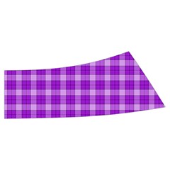 Purple Plaid Tartan 3 Men s Side Zip Front Pouch Ski And Snowboard Bib Pants	 from ArtsNow.com Waistband Back Left