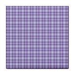 Purple Plaid Tartan 2 Tile Coaster