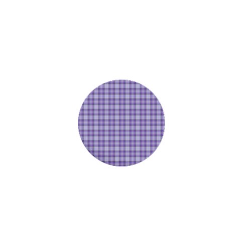 Purple Plaid Tartan 2 1  Mini Buttons from ArtsNow.com Front