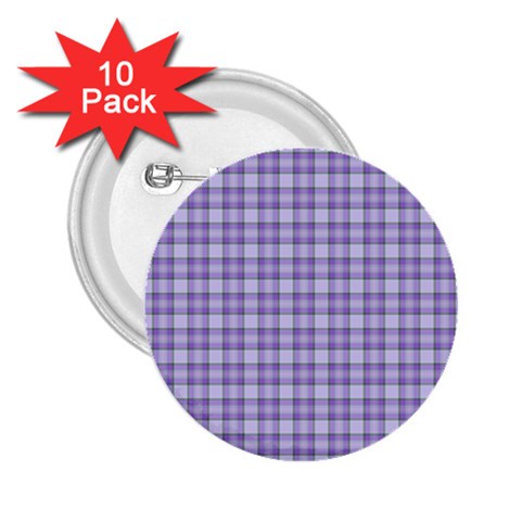 Purple Plaid Tartan 2 2.25  Buttons (10 pack)  from ArtsNow.com Front