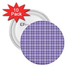 Purple Plaid Tartan 2 2.25  Buttons (10 pack) 