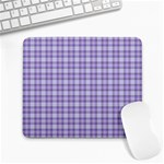 Purple Plaid Tartan 2 Large Mousepad