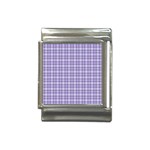 Purple Plaid Tartan 2 Italian Charm (13mm)