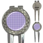 Purple Plaid Tartan 2 3-in-1 Golf Divots