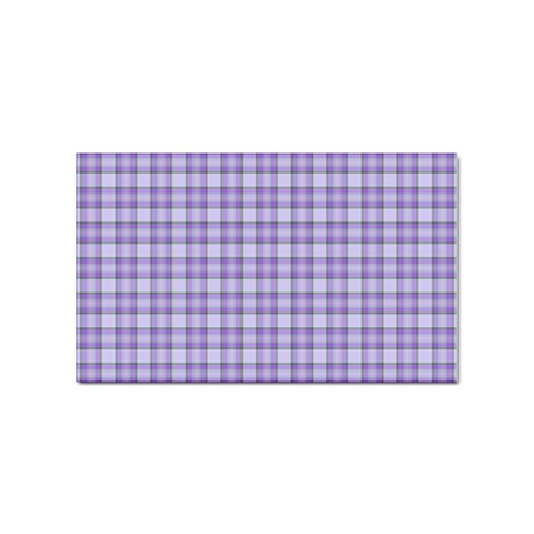 Purple Plaid Tartan 2 Sticker (Rectangular) from ArtsNow.com Front