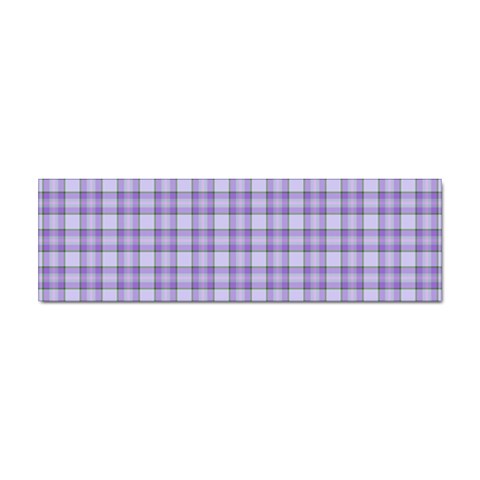 Purple Plaid Tartan 2 Sticker (Bumper) from ArtsNow.com Front