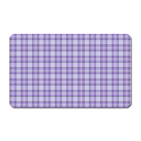 Purple Plaid Tartan 2 Magnet (Rectangular) from ArtsNow.com Front