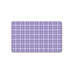 Purple Plaid Tartan 2 Magnet (Name Card)