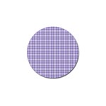 Purple Plaid Tartan 2 Golf Ball Marker (4 pack)