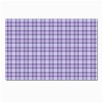 Purple Plaid Tartan 2 Postcard 4 x 6  (Pkg of 10)