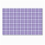 Purple Plaid Tartan 2 Postcards 5  x 7  (Pkg of 10)