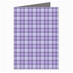 Purple Plaid Tartan 2 Greeting Card