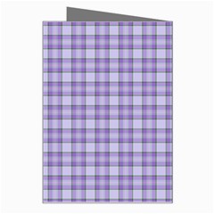 Purple Plaid Tartan 2 Greeting Card from ArtsNow.com Right