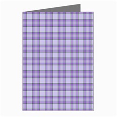 Purple Plaid Tartan 2 Greeting Cards (Pkg of 8) from ArtsNow.com Left