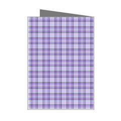 Purple Plaid Tartan 2 Mini Greeting Card from ArtsNow.com Right