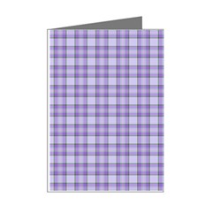 Purple Plaid Tartan 2 Mini Greeting Cards (Pkg of 8) from ArtsNow.com Right