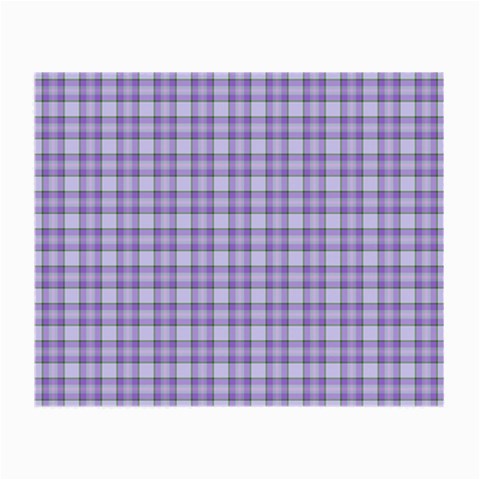 Purple Plaid Tartan 2 Small Glasses Cloth from ArtsNow.com Front