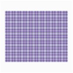 Purple Plaid Tartan 2 Small Glasses Cloth