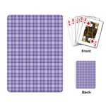 Purple Plaid Tartan 2 Playing Cards Single Design (Rectangle)