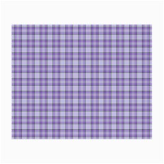 Purple Plaid Tartan 2 Small Glasses Cloth (2 Sides) from ArtsNow.com Front