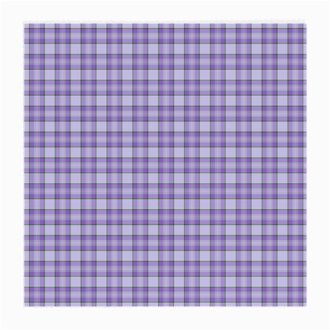 Purple Plaid Tartan 2 Medium Glasses Cloth from ArtsNow.com Front