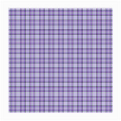 Purple Plaid Tartan 2 Medium Glasses Cloth (2 Sides) from ArtsNow.com Front