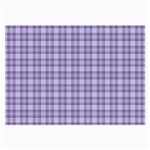 Purple Plaid Tartan 2 Large Glasses Cloth